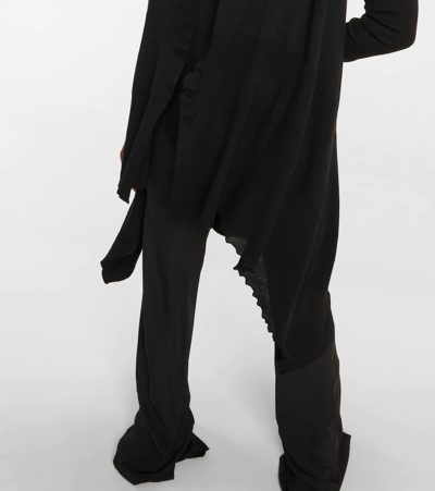 Shop Rick Owens Wool Cardigan In Black