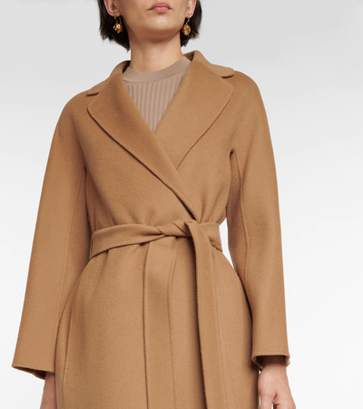 S Max Mara Esturia Virgin Wool Coat In Camel