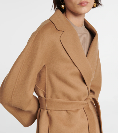 S Max Mara Esturia Virgin Wool Coat In Camel