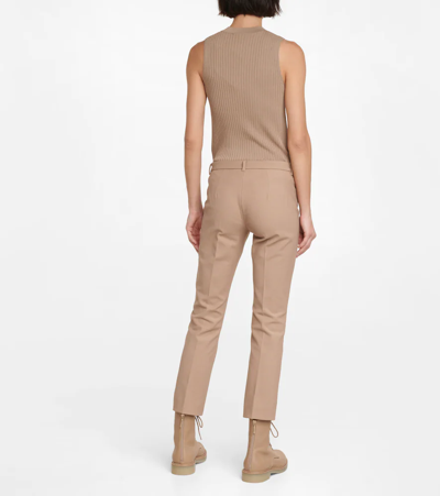 Shop 's Max Mara Umanita Mid-rise Cropped Pants In Perfect Camel