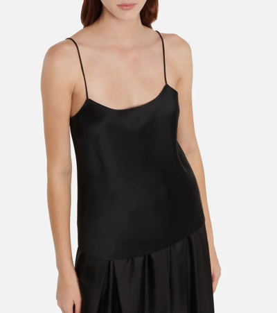 Shop The Row Silk-satin Camisole In Black