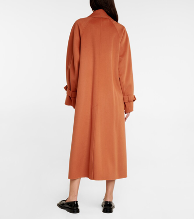 Sportmax Wool And Cashmere Coat In Mattone