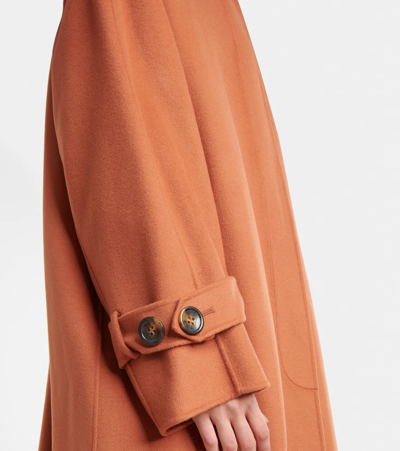 Sportmax Wool And Cashmere Coat In Mattone