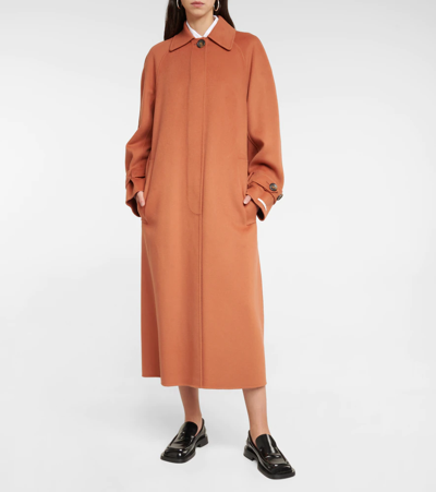 Sportmax Wool And Cashmere Coat In Mattone