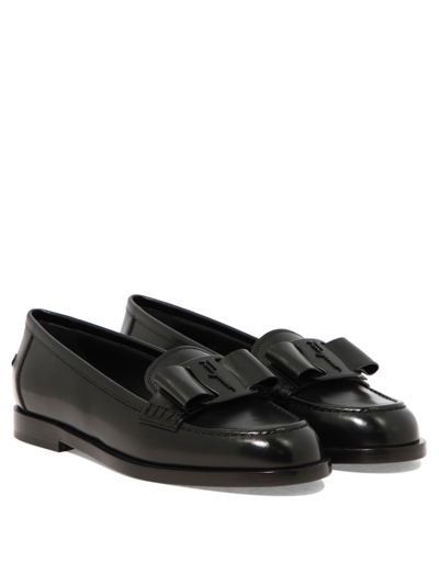 Shop Ferragamo "vivaldo" Loafers In Black  