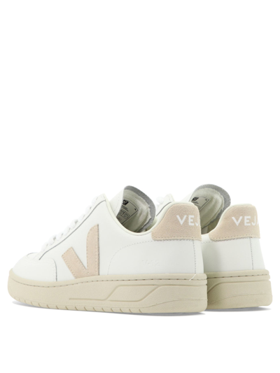 Shop Veja "v-12" Sneakers In White