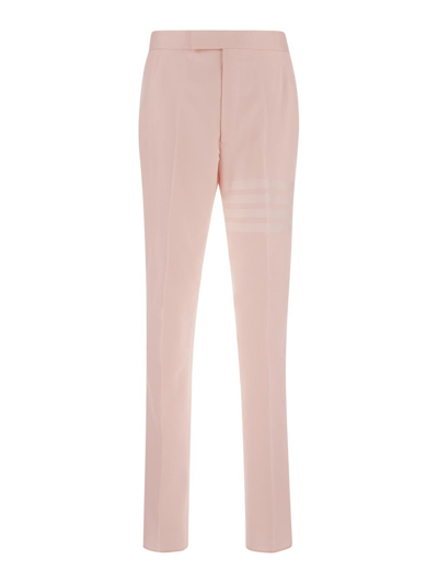 Shop Thom Browne Pink Classic Trousers