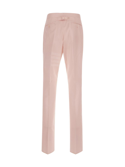 Shop Thom Browne Pink Classic Trousers