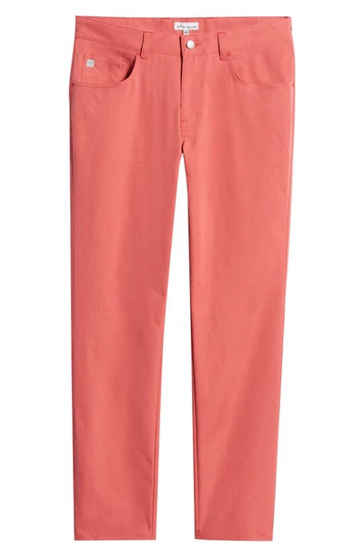 Shop Peter Millar Eb66 Regular Fit Performance Pants In Cape Red