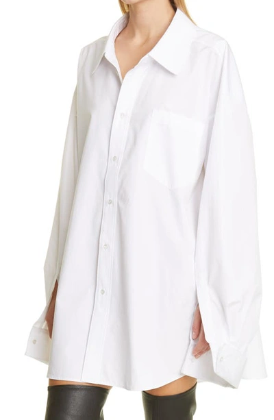 Shop Alexander Wang Oversized Cotton Shirtdress In White