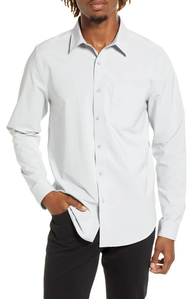 Shop Brady Zero Weight Button-up Shirt In Fog