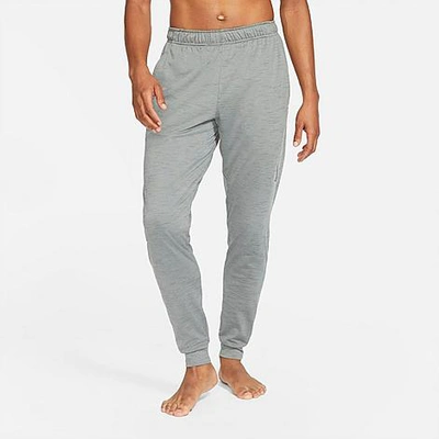 Shop Nike Men's Yoga Dri-fit Jogger Pants In Smoke Grey/iron Grey/black
