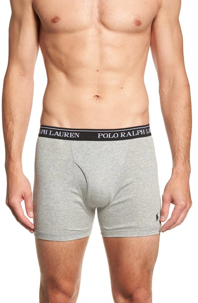Polo Ralph Lauren Classic Fit Cotton Boxer Brief 3-pack In Andover He