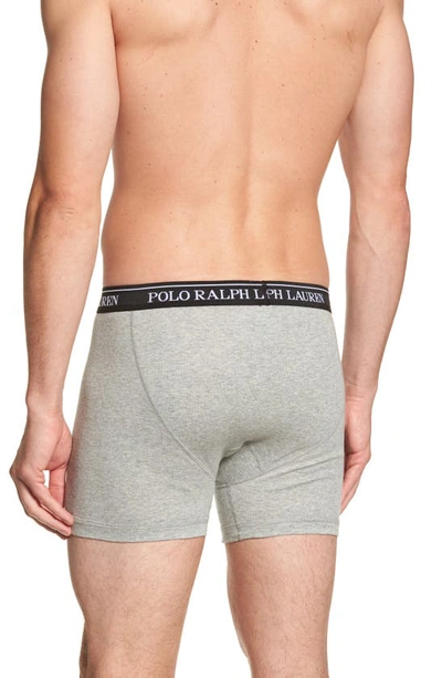 Shop Polo Ralph Lauren 3-pack Cotton Boxer Briefs In Andover He