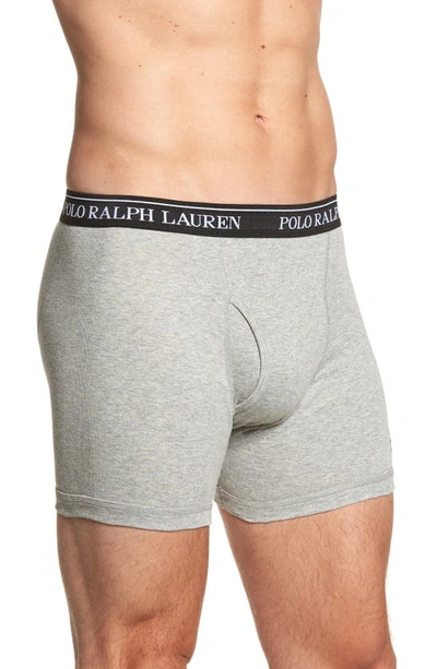 Shop Polo Ralph Lauren 3-pack Cotton Boxer Briefs In Andover He