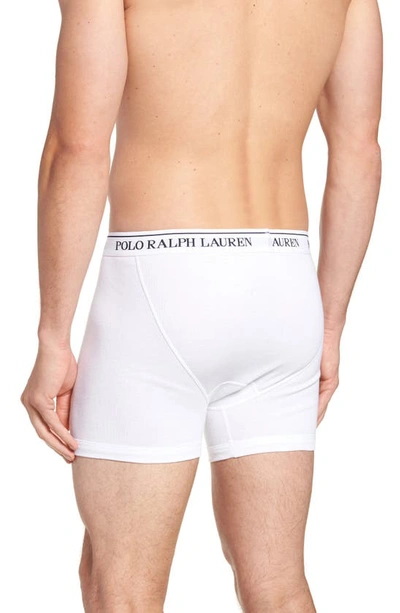Shop Polo Ralph Lauren 3-pack Cotton Boxer Briefs In White