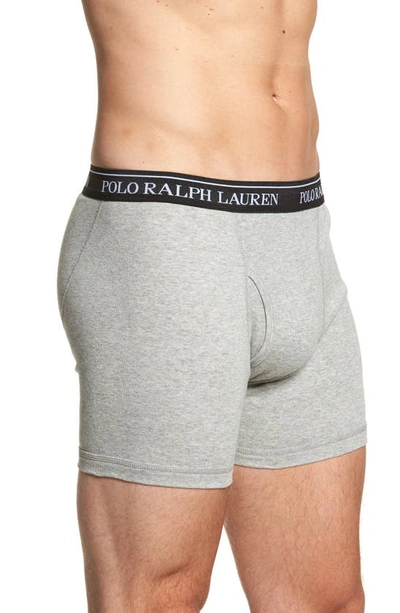 Shop Polo Ralph Lauren 3-pack Cotton Boxer Briefs In Anh/mah/pb