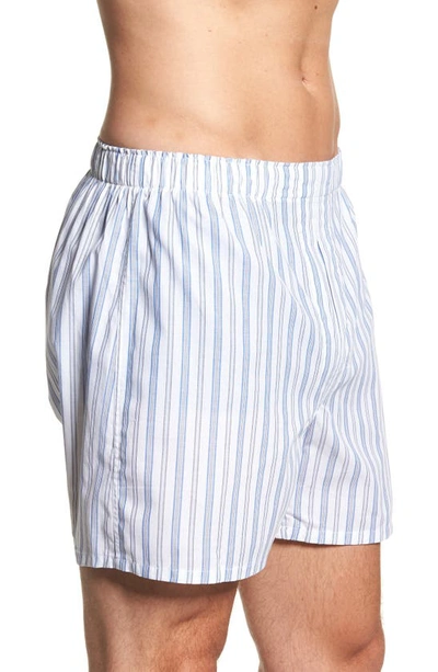 Shop Polo Ralph Lauren 3-pack Cotton Boxers In White/jarv