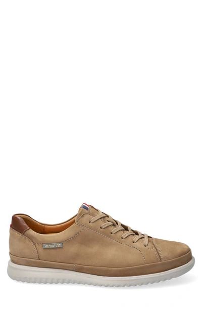 Shop Mephisto Thomas Sneaker In Taupe Leather