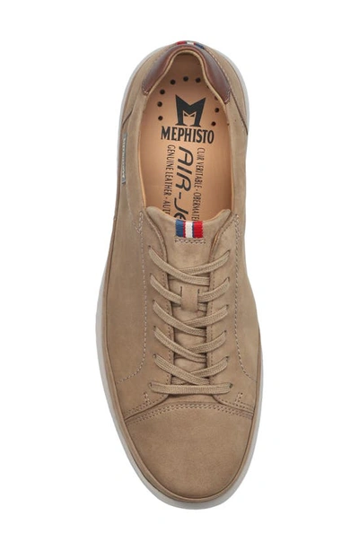 Shop Mephisto Thomas Sneaker In Taupe Leather