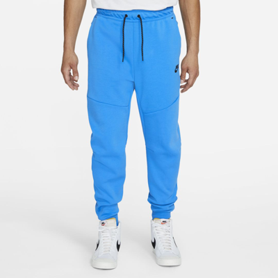 Shop Nike Sportswear Tech Fleece Men's Joggers In Light Photo Blue,black
