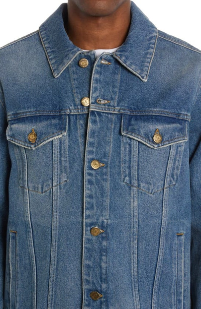 Golden Goose Golden Collection Denim Jacket In Medium Blue