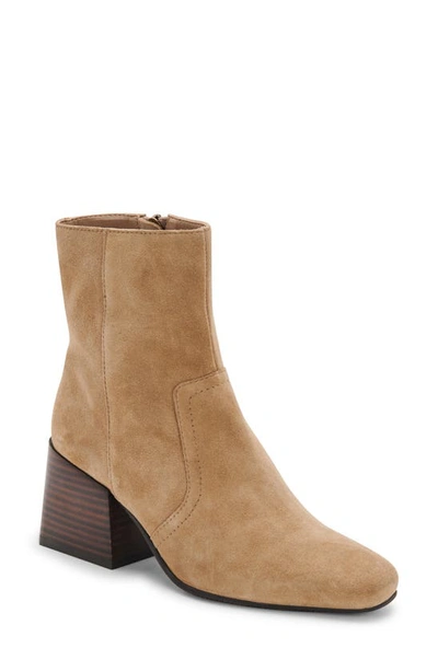 Shop Blondo Salome Waterproof Bootie In Taupe Suede