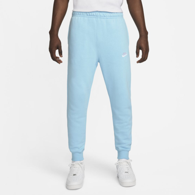 Shop Nike Men's  Sportswear Club Fleece Jogger Pants In Blue
