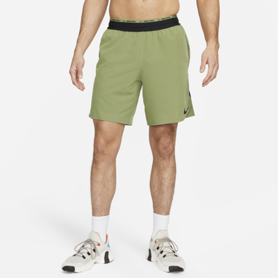 Shop Nike Men's Dri-fit Flex Rep Pro Collection 8" Unlined Training Shorts In Green