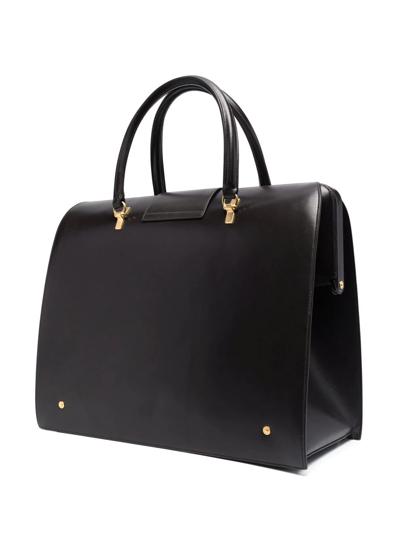 Thom Browne Structured Box Bag In Brown
