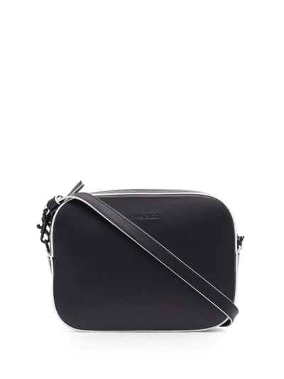 Shop Nina Ricci Logo-debossed Leather Camera Bag In Black