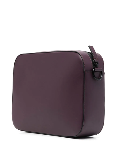 Shop Nina Ricci Large Leather Camera Bag In Purple