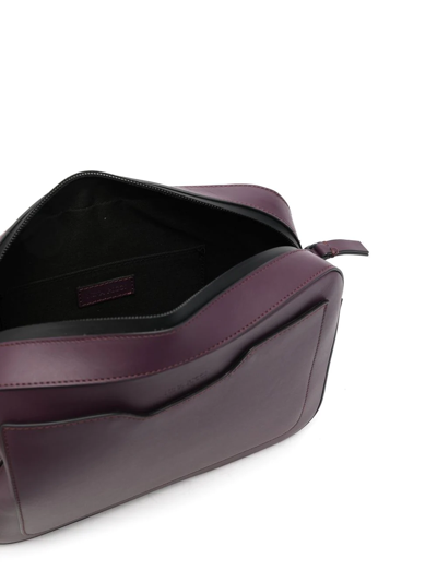 Shop Nina Ricci Large Leather Camera Bag In Purple