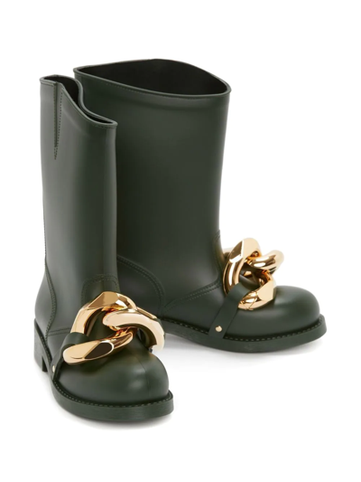 Jw Anderson J.w. Anderson High Boot Chain In Green
