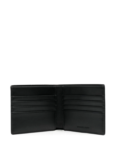 Michael Kors Logo-print Bi-fold Wallet In Braun