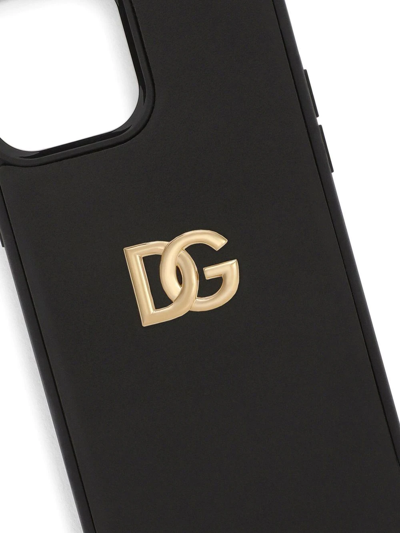 Shop Dolce & Gabbana Dg Iphone 13 Pro Max Case In Black
