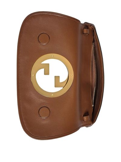 Shop Gucci Blondie Shoulder Bag In Brown