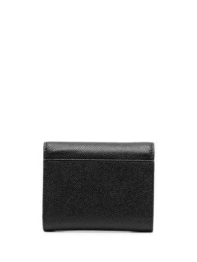 Maison Margiela Folded Four-stitch Wallet In Schwarz