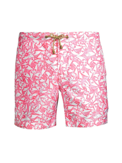 Shop Thorsun Men's Pescado Swim Shorts In Pink