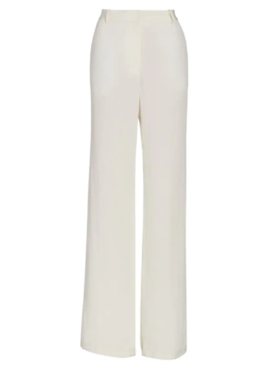 Shop Victoria Beckham Women's Straight Leg Trousers In Off White