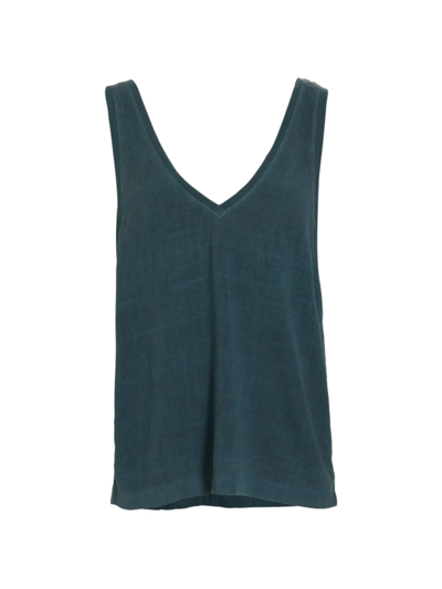 Shop Splendid Women's Zinnia V-neck Tank Top In Aegean