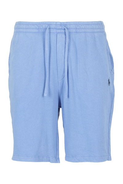 Shop Polo Ralph Lauren Drawstring Track Shorts In Blue