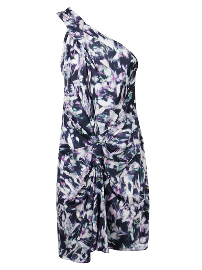 Shop Iro Kevals Abstract Print Asymmetrical Mini Dress In Multi