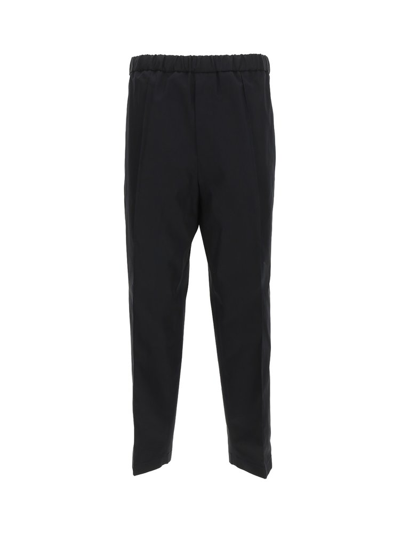 Shop Jil Sander Tailored Cropped Trousers In Navy