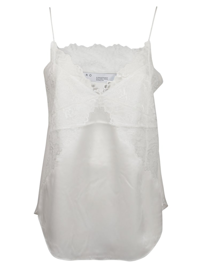 Shop Iro Branda Lace Detailed Camisole In White