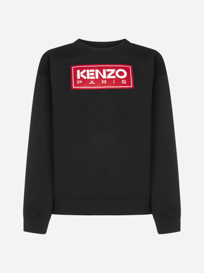 Shop Kenzo Logo Cotton Sweatshirt