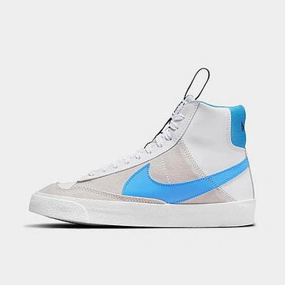 Shop Nike Big Kids' Blazer Mid '77 Se Casual Shoes In White/university Blue/black