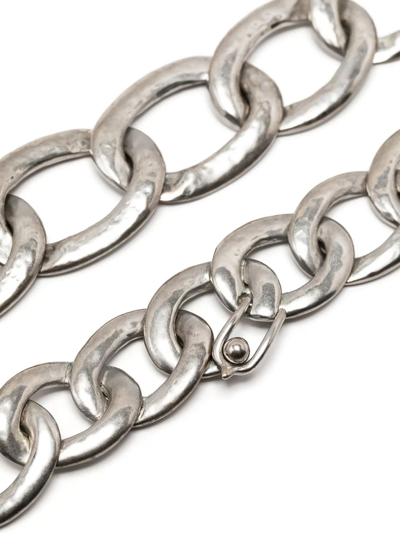 Shop Goossens Lhassa Chain Necklace In Silver