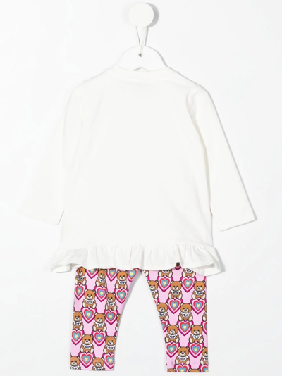 Moschino Teddy Bear-logo Tracksuit Set In White