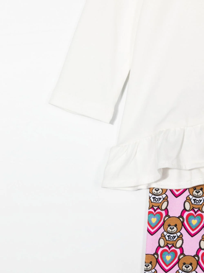 Moschino Teddy Bear-logo Tracksuit Set In White